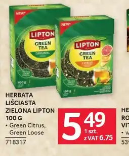 Selgros Lipton Herbata zielona oferta
