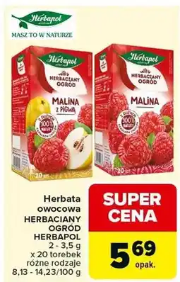 Carrefour Herbata owocowa herbaciany ogród malina z pigwą oferta
