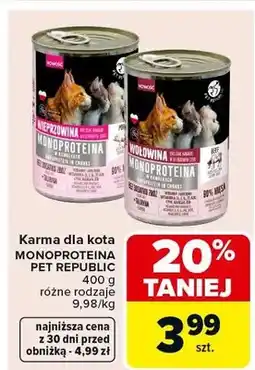 Carrefour Karma dla kota monoproteinowa oferta
