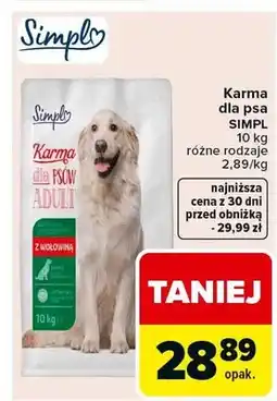 Carrefour Karma dla psa Adult z wołowiną oferta
