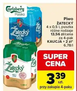Carrefour Piwo Żatecky 0,0% oferta