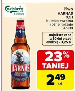 Carrefour Piwo Harnaś oferta