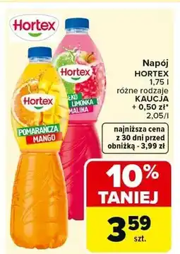 Carrefour Napój różne rodzaje Kaucja + 0,50 zł oferta