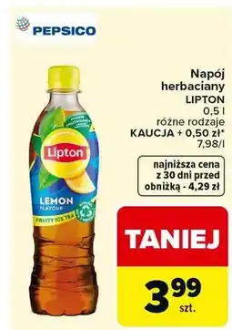 Carrefour Napój herbaciany lemon oferta