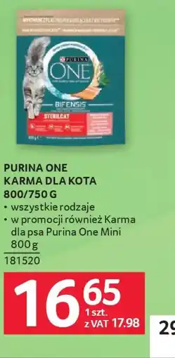 Selgros Purina One Karma dla kota oferta