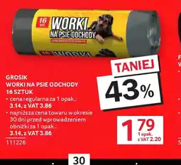 Selgros Grosik Worki na psie odchody oferta