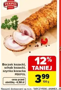 Carrefour Pekpol Boczek kozacki oferta
