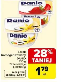 Carrefour Danio serek homogenizowany oferta