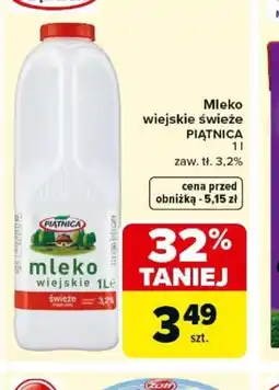 Carrefour Piątnica Mleko wiejskie świeże oferta