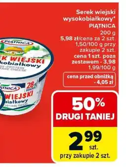 Carrefour Piątnica Serek wiejski oferta