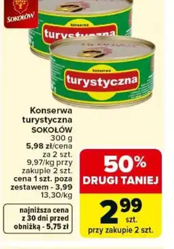 Carrefour Sokołów Konserwa turystyczna oferta