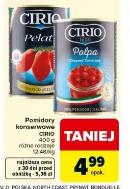 Carrefour Cirio Pomidory konserwowe oferta