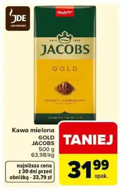 Carrefour Jacobs Kawa mielona Gold oferta