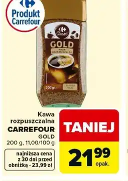Carrefour Carrefour Kawa rozpuszczalna Gold oferta