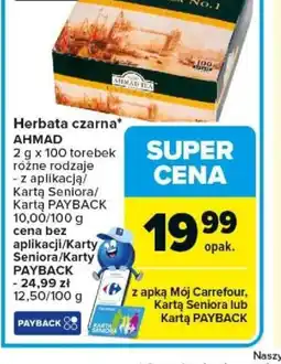 Carrefour Ahmad Herbata czarna oferta