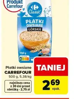 Carrefour Płatki owsiane Carrefour oferta