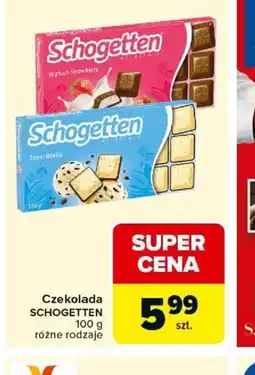 Carrefour Czekolada Schogetten oferta