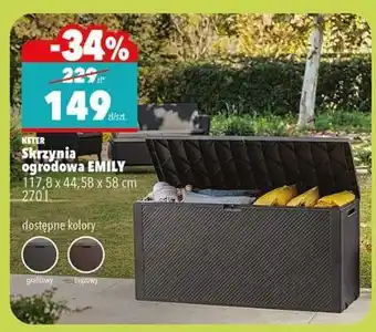 Skrzynia ogrodowa EMILY