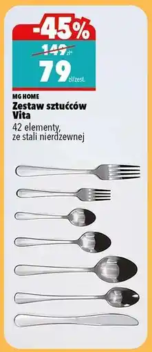 Biedronka Zestaw sztućców Vita oferta