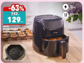 Frytkownica beztłuszczowa, czarna