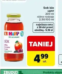 Carrefour Sok bio HIPP oferta