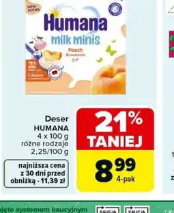 Carrefour Humana Deser milk minis oferta