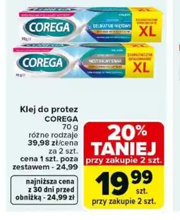 Carrefour Corega klej do protez oferta
