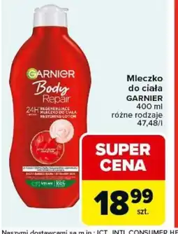 Carrefour Mleczko do ciała Garnier oferta