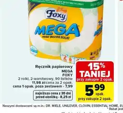 Carrefour Foxy Ręcznik papierowy MEGA oferta