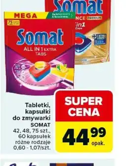 Carrefour Somat tabletki do zmywarki oferta