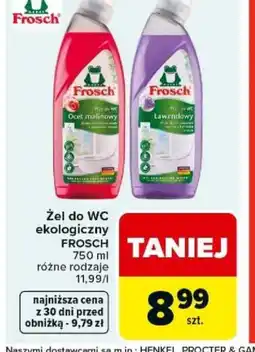 Carrefour Frosch Zel do WC ekologiczny oferta