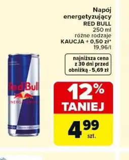 Carrefour Red Bull napój energetyzujący oferta