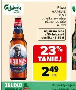 Carrefour Piwo Harnaś oferta