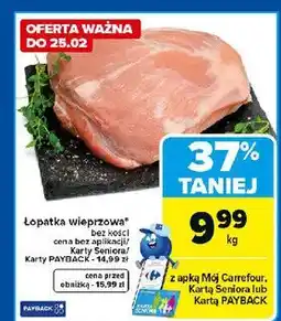 Carrefour Łopatka wieprzowa bez kości oferta