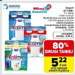 Carrefour Jogurt wanilia Danone Actimel oferta