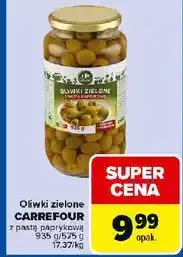 Carrefour Oliwki zielone z pastą paprykową Carrefour oferta