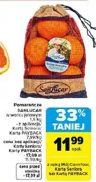 Carrefour Pomarańcze Sanlucar oferta