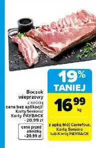 Carrefour Boczek wieprzowy z kością oferta