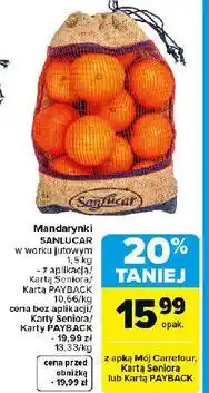 Carrefour Mandarynki Sanlucar oferta