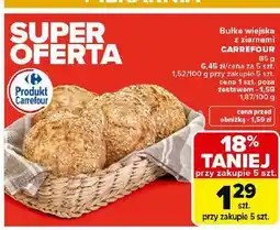 Carrefour Bułka wiejska z ziarnami Carrefour oferta