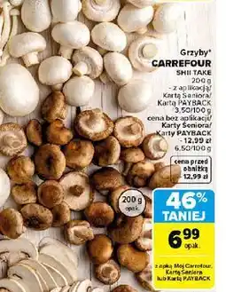 Carrefour Grzyby shiitake Carrefour Targ Świeżości oferta