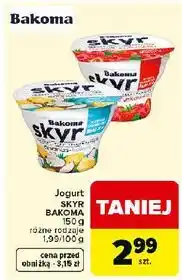 Carrefour Jogurt malina-truskawka Bakoma Skyr oferta