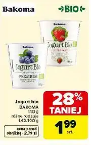Carrefour Jogurt z truskawkami Bakoma Bio oferta
