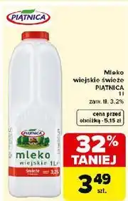 Carrefour Mleko wiejskie 3.2% Piątnica oferta