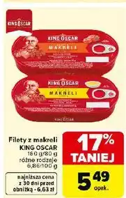 Carrefour Filety z makreli w sosie pomidorowym King Oscar oferta
