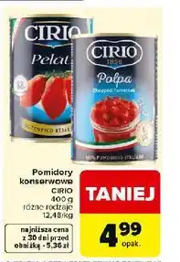 Carrefour Pomidory w kawałkach Cirio oferta