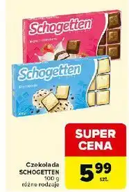 Carrefour Czekolada yoghurt & strawberry Schogetten oferta