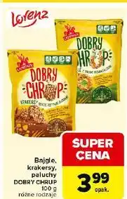 Carrefour Krakersy obficie posypane ziarnami sezamu lnu i chia Lajkonik Dobry Chrup oferta