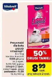 Carrefour Karma dla kota kaczka Vitakraft Liquid Snack oferta