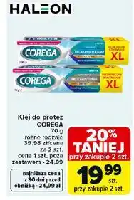 Carrefour Krem mocujący do protez neutralny smak Corega Super Mocny oferta